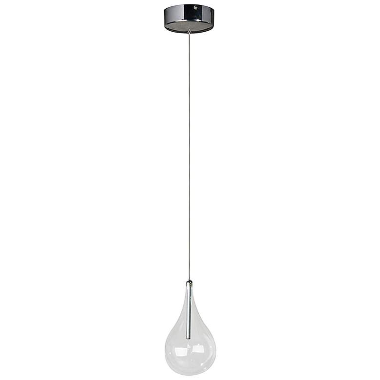 ET2 Larmes 4 1/2" Wide Polished Chrome Mini Pendant Light