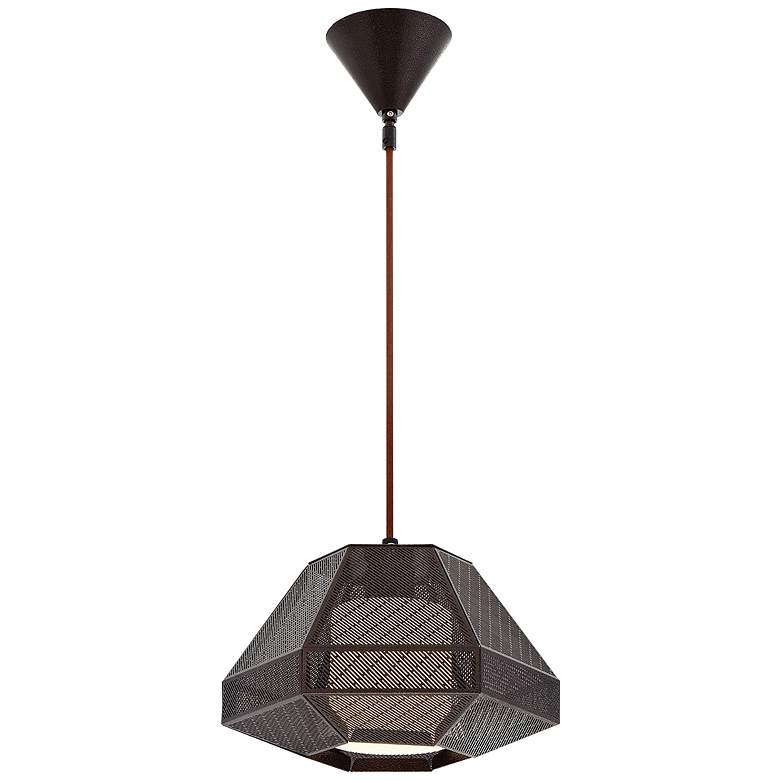 Eurofase Recinto 12" Wide Bronze Mini Pendant