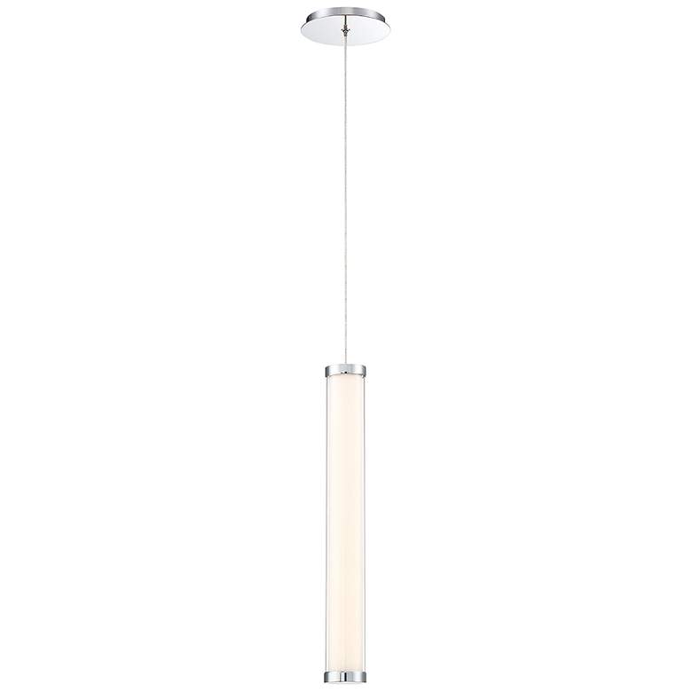 Eurofase Shaw 2 1/2" Wide Chrome LED Tube Mini Pendant Light