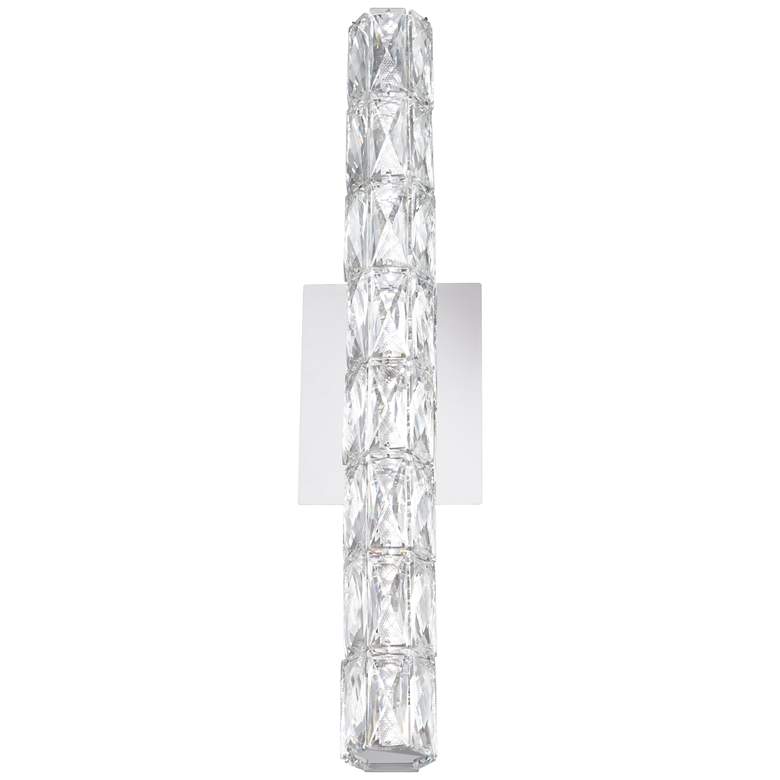 Evie 24" Wide Chrome and Crystal LED Bath Bar Light