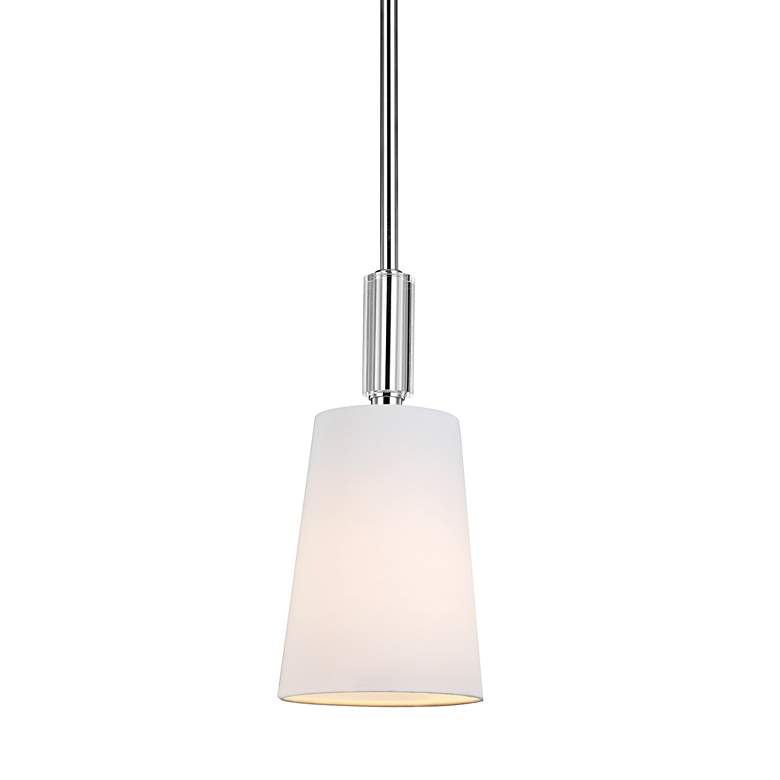 Feiss Lismore 5" Wide Polished Nickel Mini Pendant Light