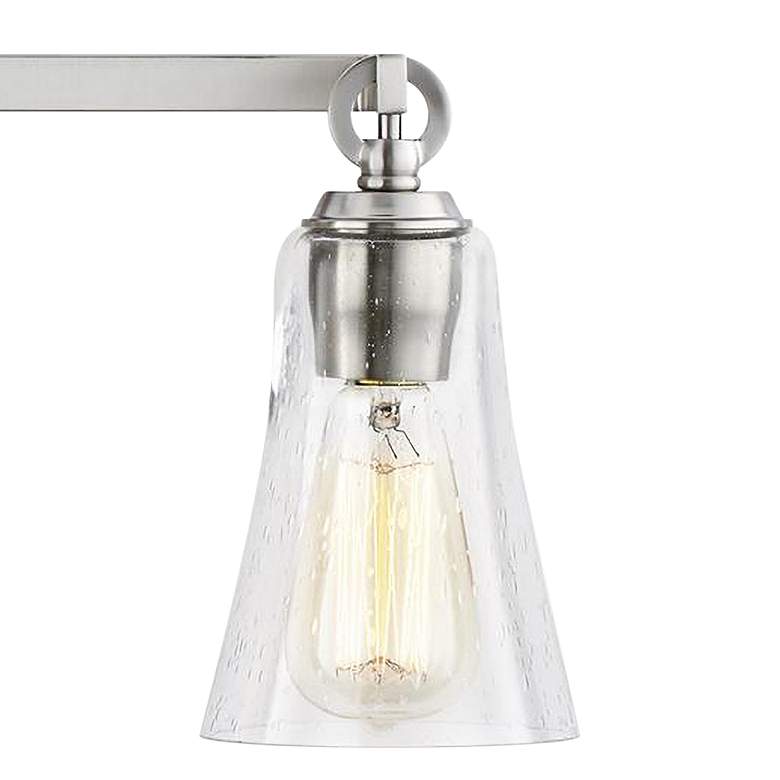 Feiss Monterro 30 1/4" Wide Satin Nickel 4-Light Bath Light