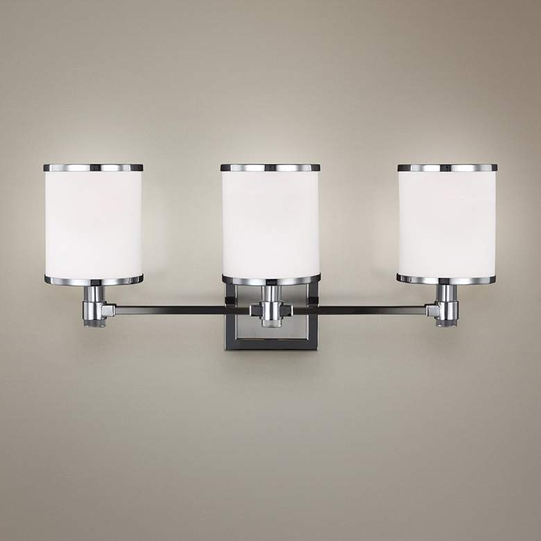 Feiss Prospect Park 23"W 3-Light Satin Nickel Bath Light