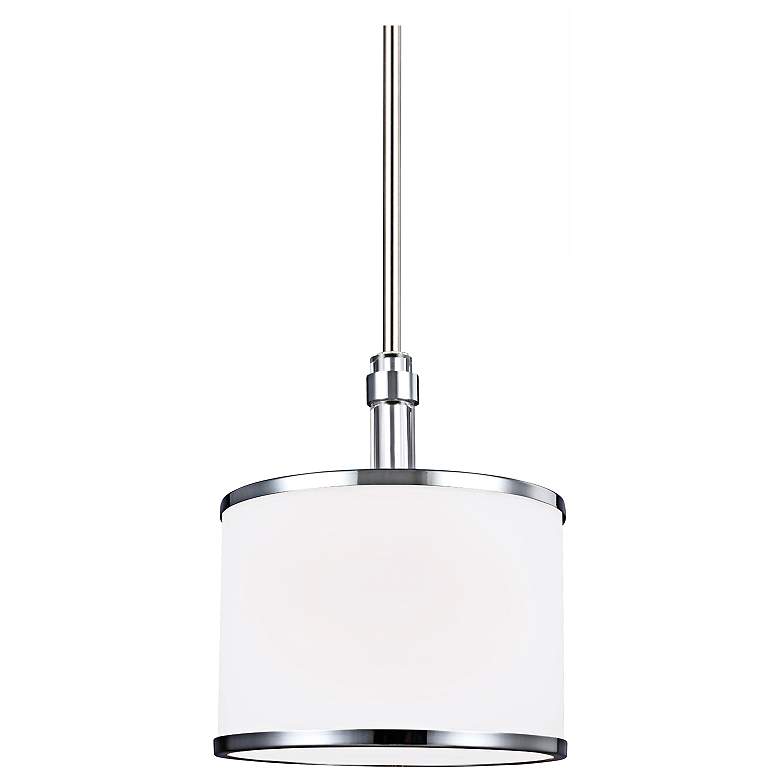 Feiss Prospect Park 8 1/2"W Nickel/Chrome Mini Pendant