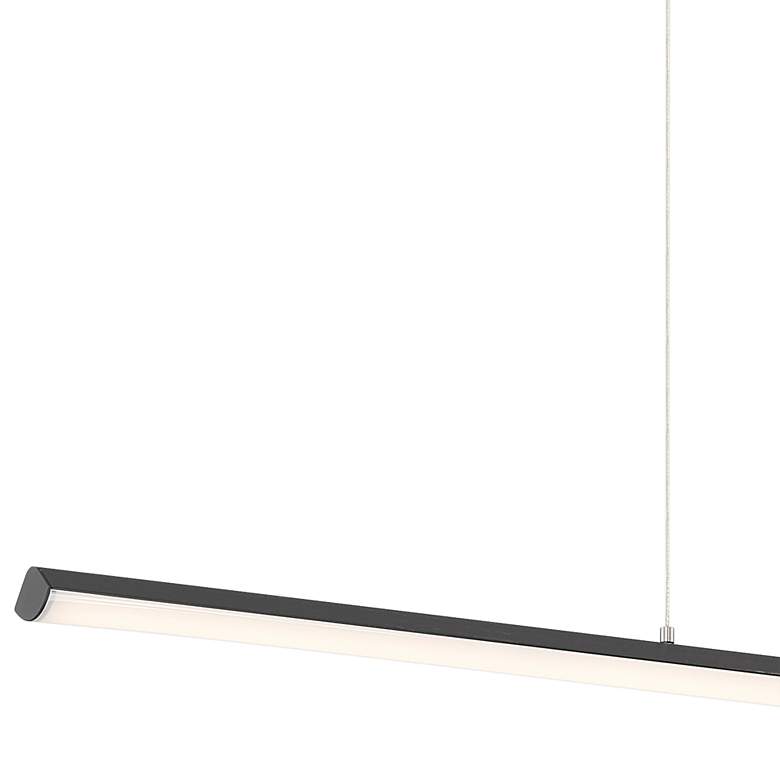 Float 48" Wide Matte Black LED Island Pendant Light