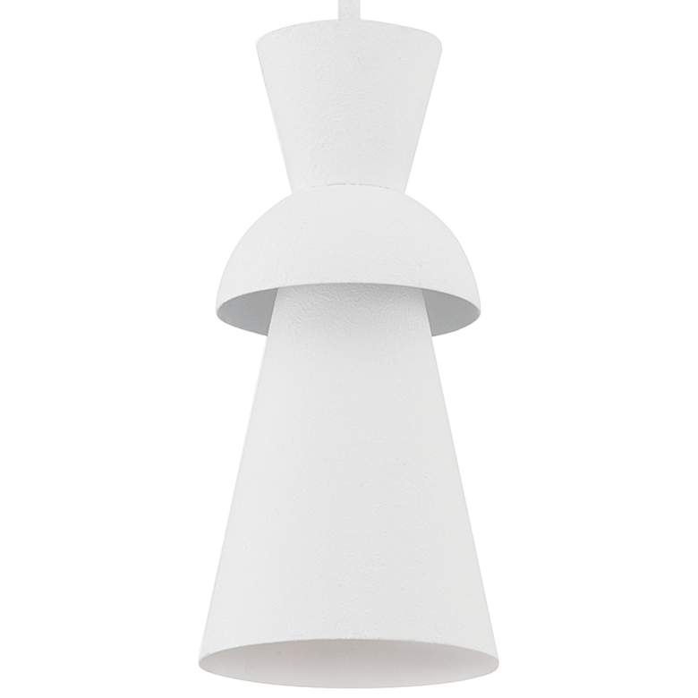 Florence 6 1/2" Wide Gesso White Mini Pendant