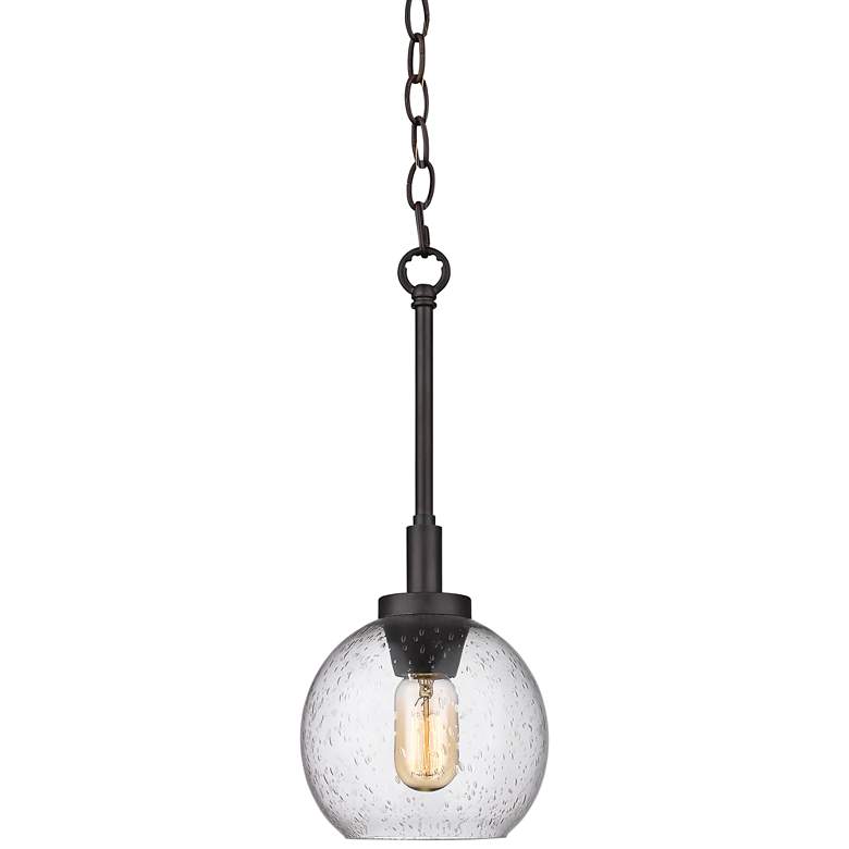 Galveston 7 1/4" Wide Rubbed Bronze Mini Pendant