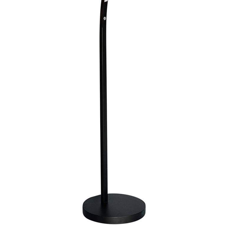 Gentle Bend Matte Black LED Arc Floor Lamp