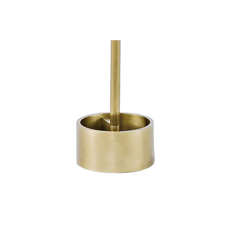 Geo Rectangle Natural Brass Metal Floor Lamp