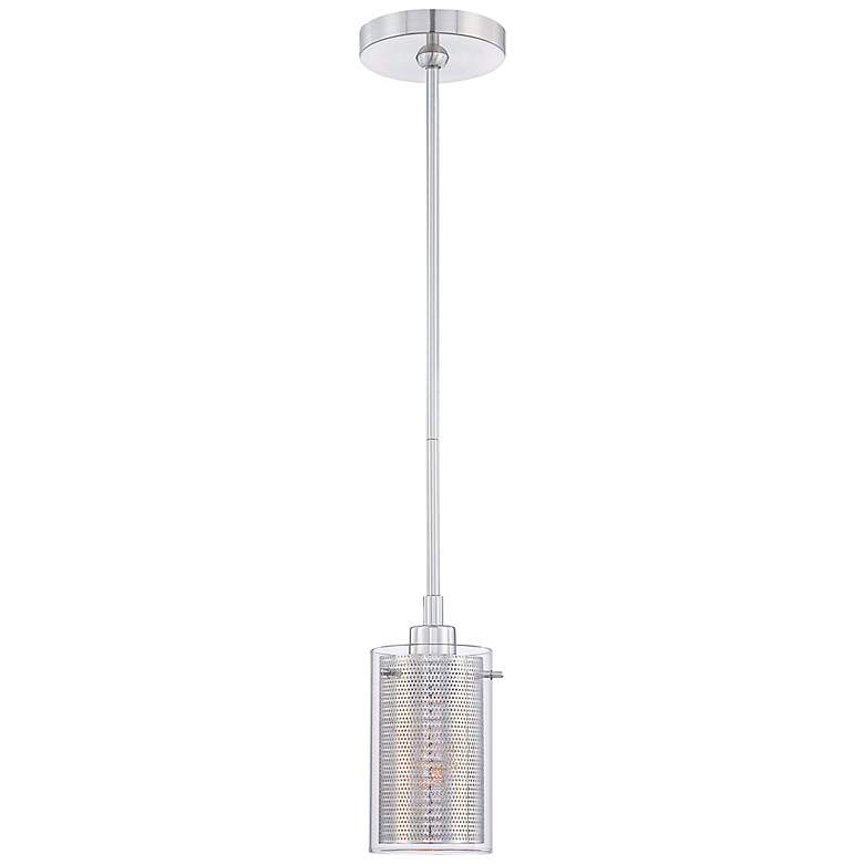 George Kovacs Grid II 10" High Chrome Mini Pendant