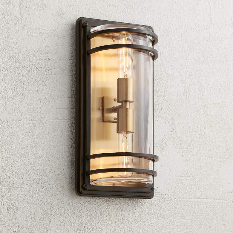 Habitat 16" High 2-Light Outdoor Wall Light