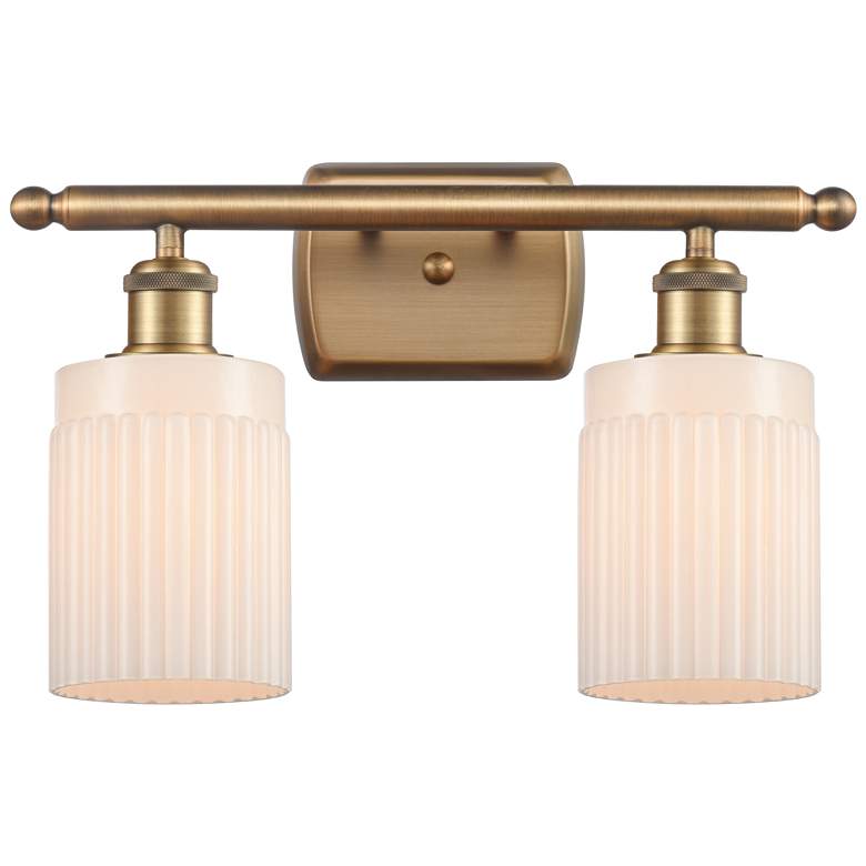 Hadley 2 Light 16" LED Bath Light- Matte White Shade