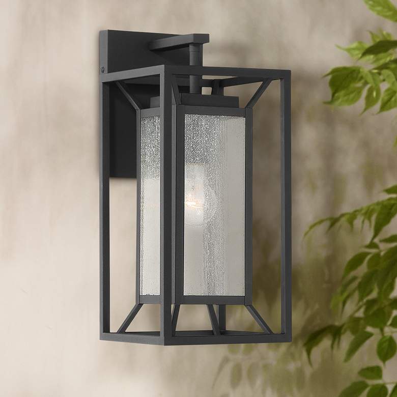 Harbor View 16 1/2" High Sand Coal Outdoor Wall Light