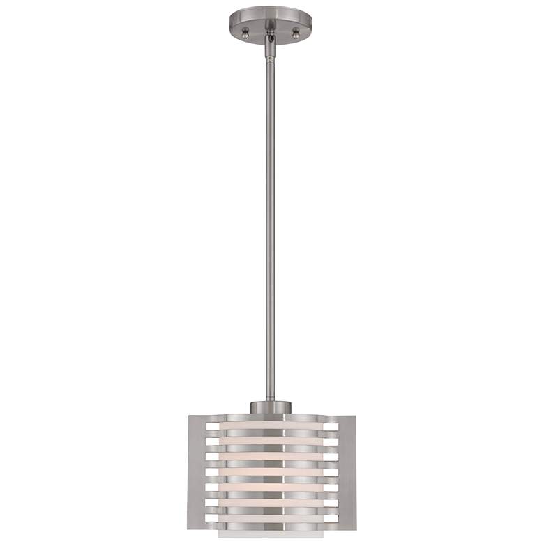 Hilliard 8 3/4" Wide Brushed Nickel Mini Pendant