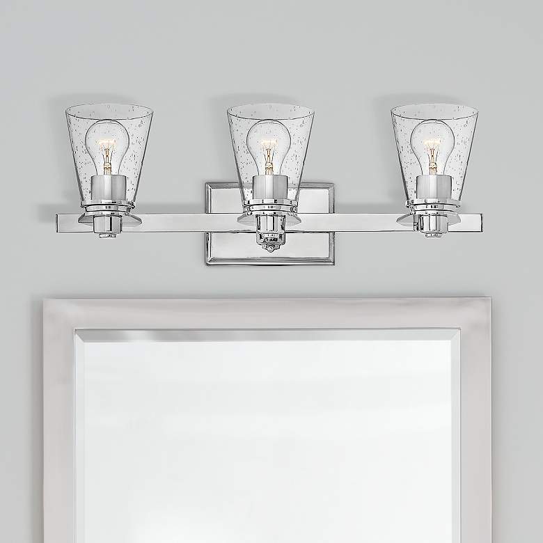 Hinkley Avon 23" Wide Chrome 3-Light Bath Light