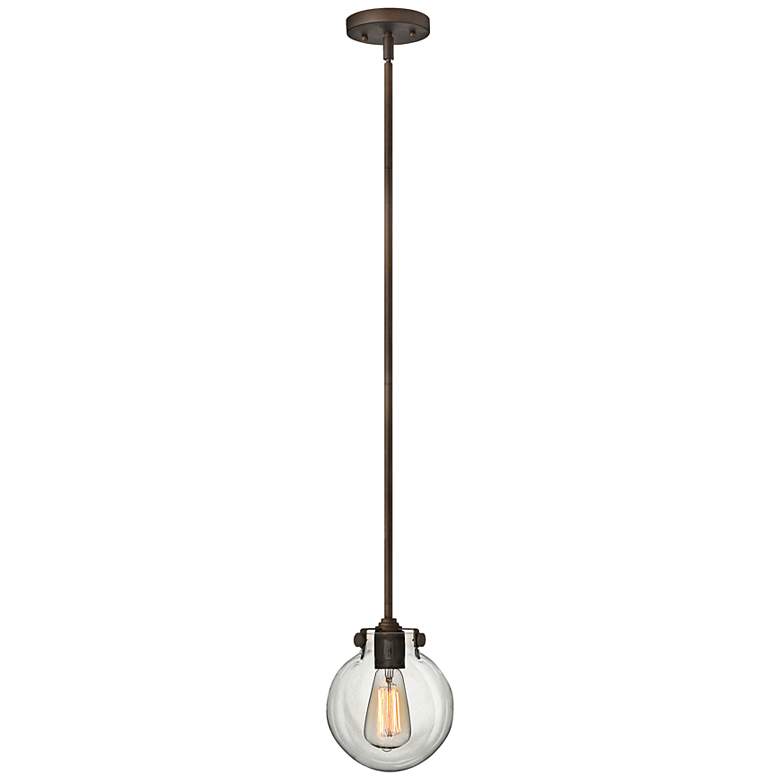 Hinkley Congress 7" Wide Industrial Bronze Mini Pendant