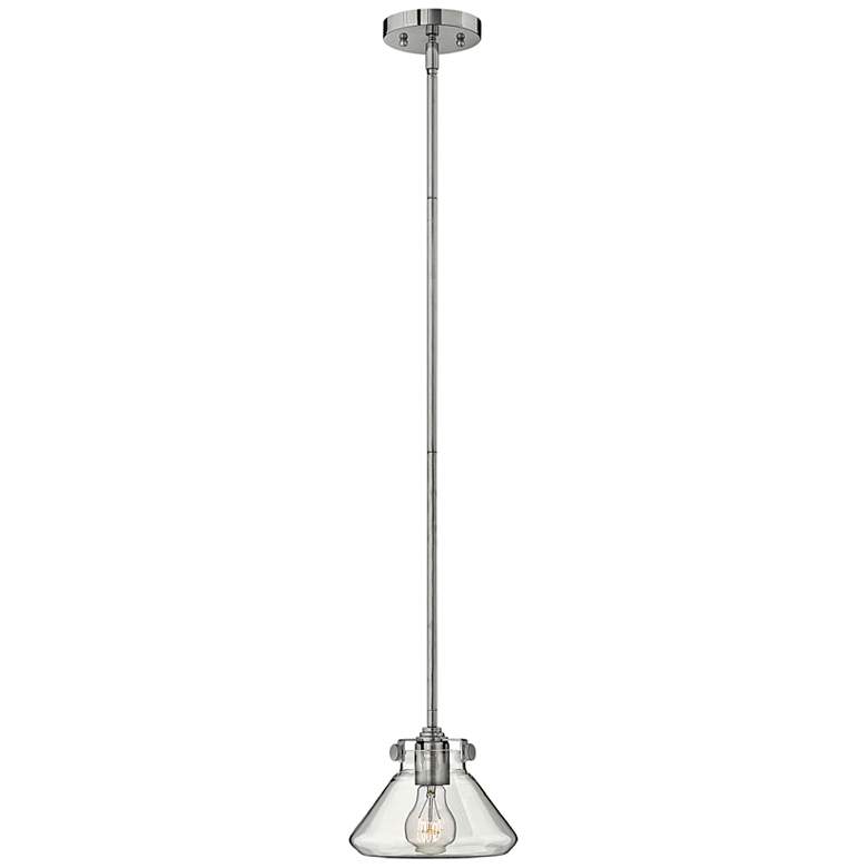 Hinkley Congress 8" Wide Clear Glass Chrome Mini Pendant