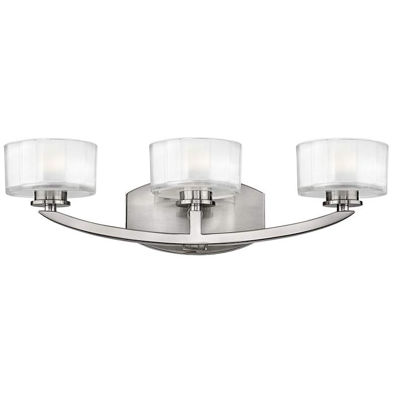 Hinkley Meridian 21" Wide Brushed Nickel Bathroom Light