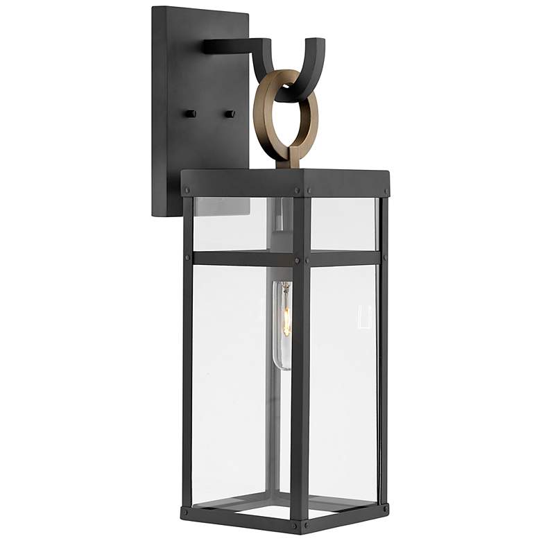 Hinkley Porter 22" High Black LED Outdoor Wall Light