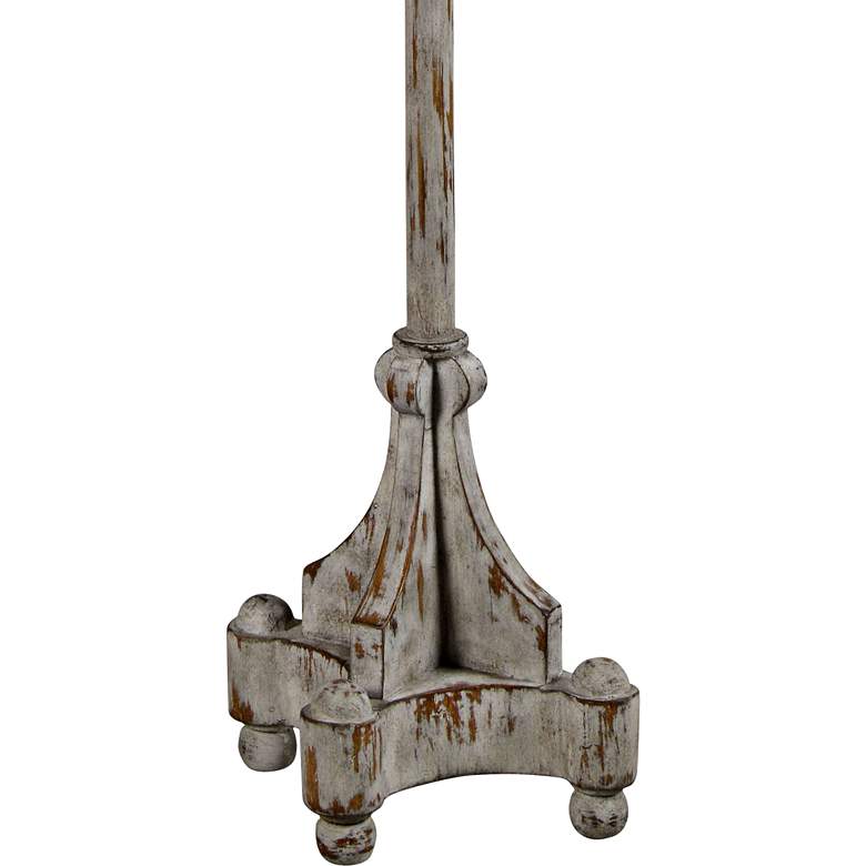 Jack Distressed Light Gray Traditional Floor Lamp