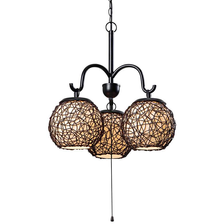Kenroy Home Castillo 17" Wide Bronze Outdoor Pendant Light