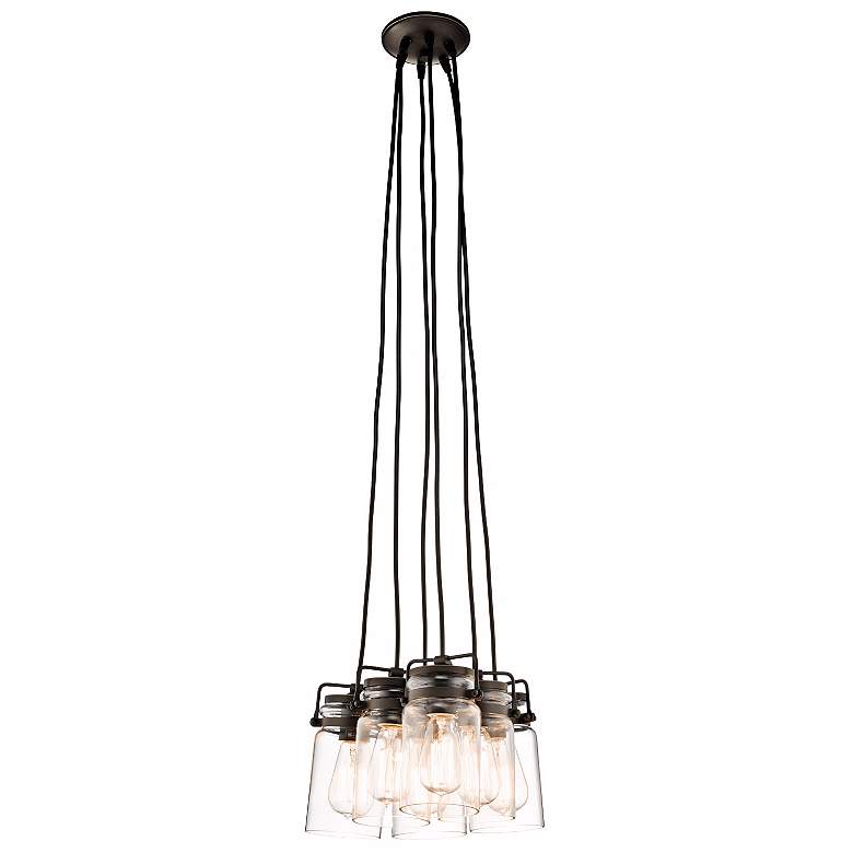 Kichler Brinley 12" Wide Brushed 6-Light Mini Pendant