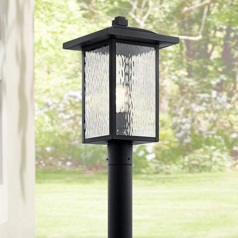 Kichler Capanna 18 1/4"H Textured Black Outdoor Post Light