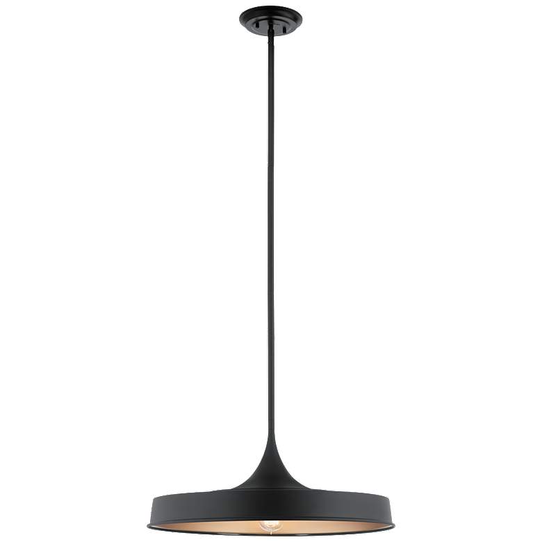 Kichler Elias 22" Wide Single Pendant in Black and Copper