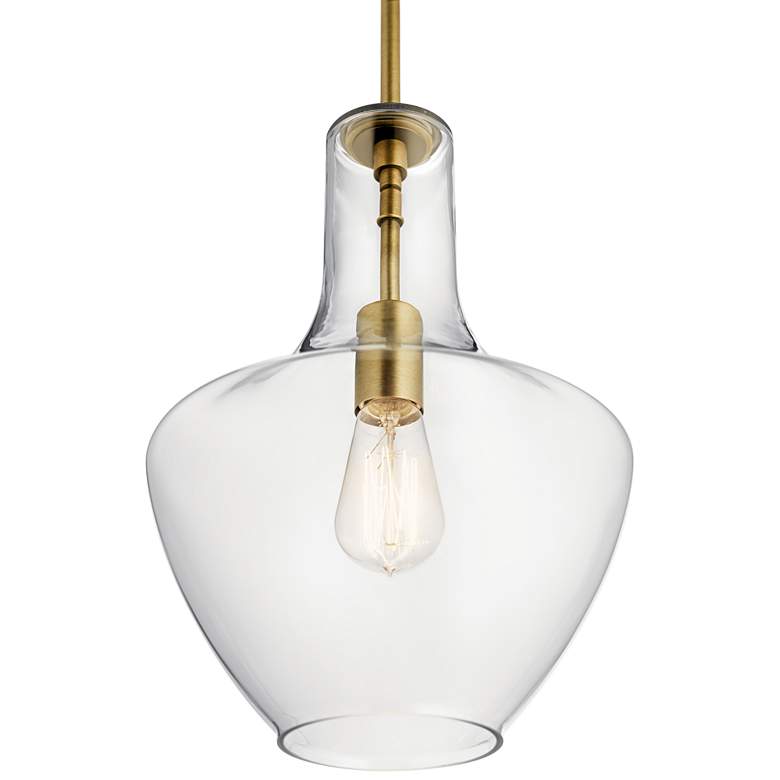 Kichler Everly 10 1/2" Wide Natural Brass Mini Pendant