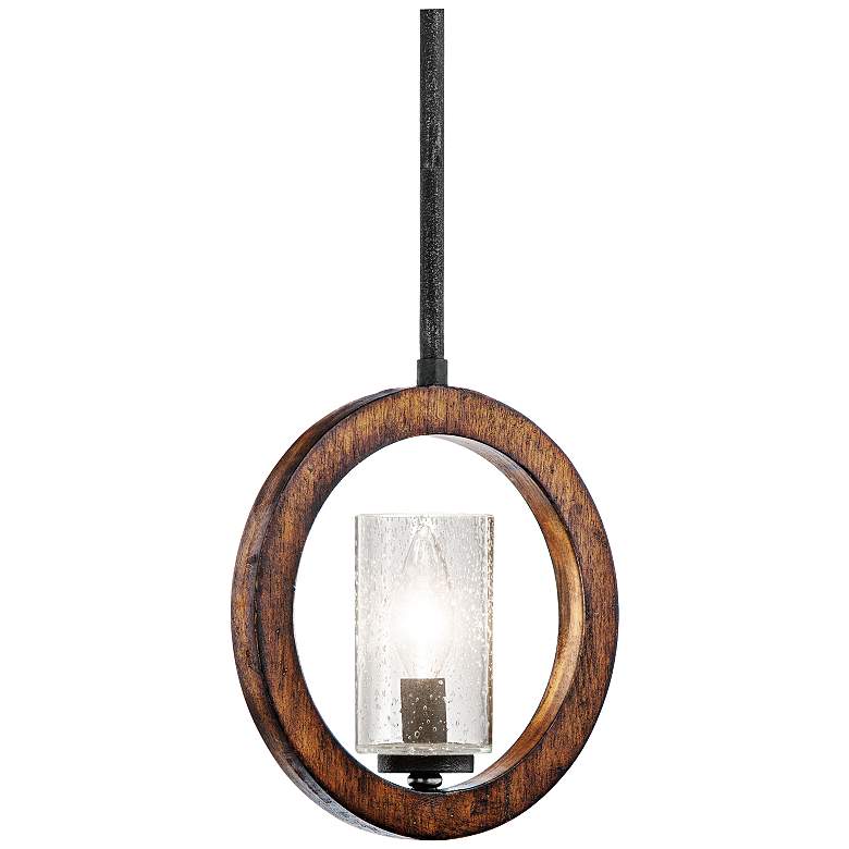 Kichler Grand Bank 9" Wide Auburn Convertible Mini Pendant