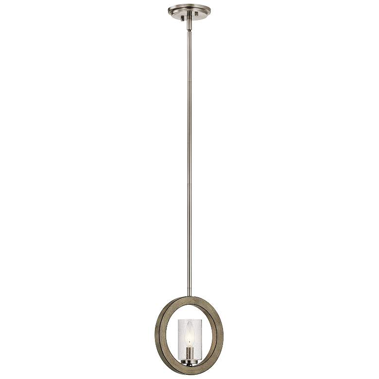 Kichler Grand Bank 9"W Antique Gray Convertible Mini Pendant