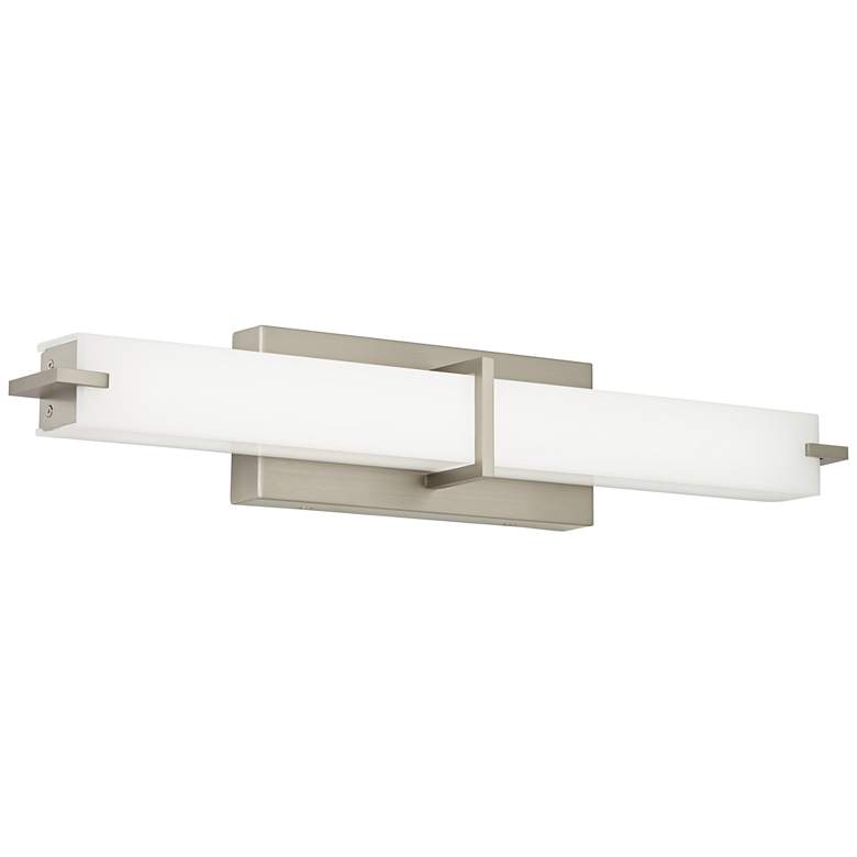 Kichler Zel 25 3/4" Wide Brushed Nickel Modern Linear LED Bath Light