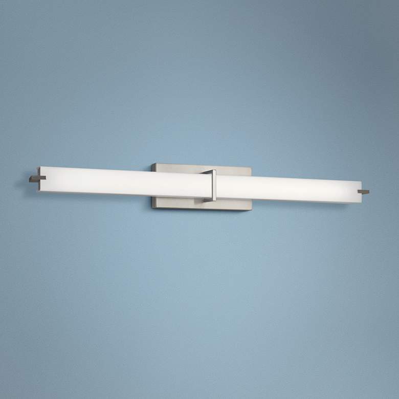 Kichler Zel 37 1/2"W Brushed Nickel Linear LED Bath Light