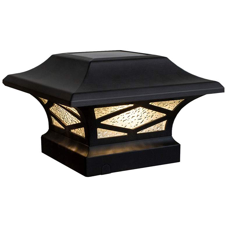 Kingsbridge 4 1/4" High Dual Lighted LED Solar Post Cap