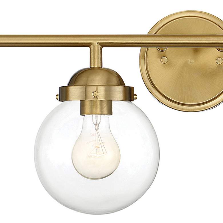 Knoll 33" Wide Oil-Rubbed Metal 4-Light Bath Light
