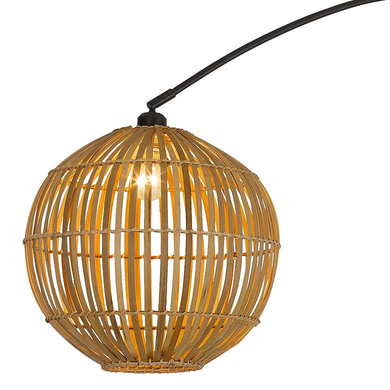 Lakeside Dark Bronze Adjustable Arc Floor Lamp
