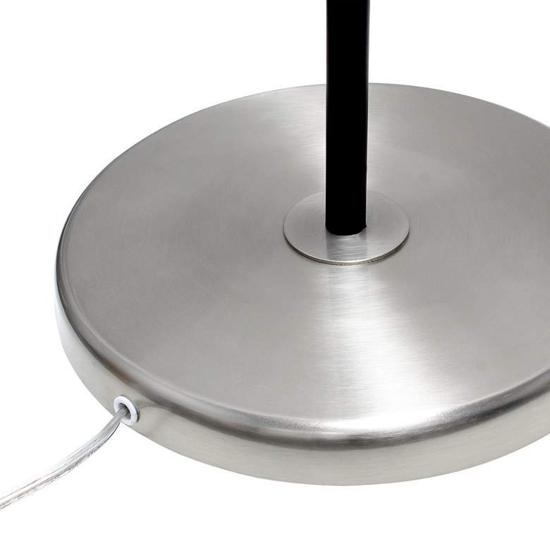 Lalia Antique Brass and Matte Black Swivel Floor Lamp