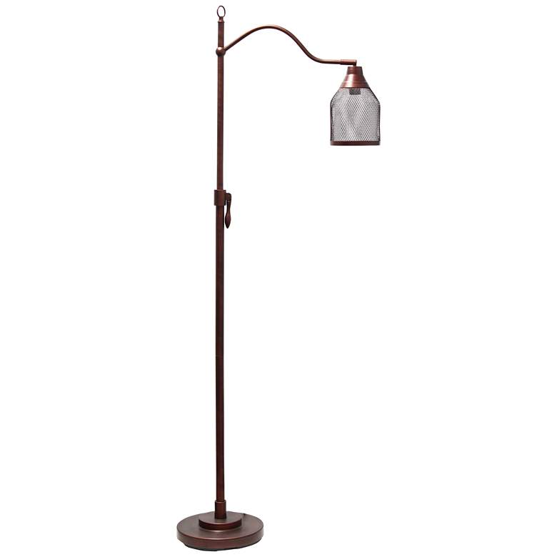 Lalia Red Bronze Arched Floor Lamp
