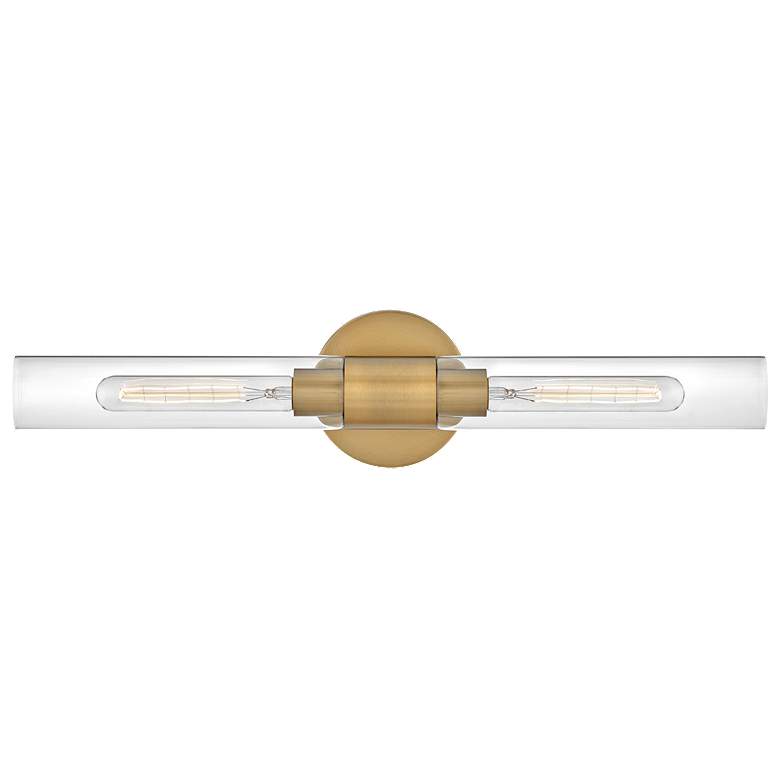 Lark-Shea Bath-Two Light Vanity-Lacquered Brass