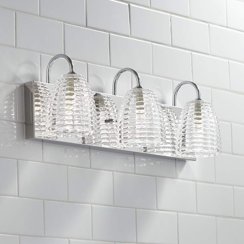 Lipton 22" Wide 3-Light Chrome LED Bath Light