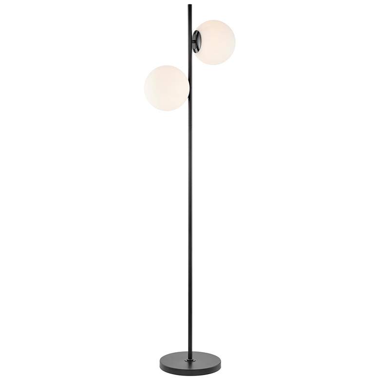 Lite Source Lencho 2-Light Floor Lamp and Frosted Glass
