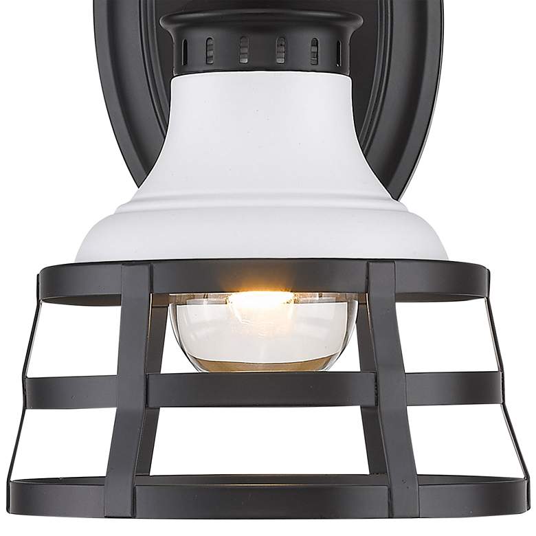 Locklyn 10" High Matte Black Metal Wall Sconce