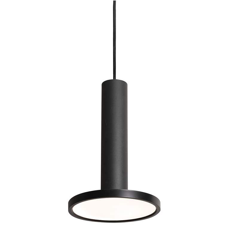 Luna 8" Wide Black LED Mini Pendant Light