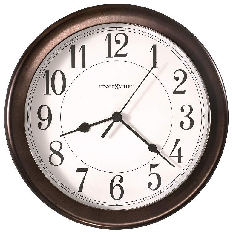 Howard Miller Virgo Oil Rubbed Bronze 8 1/2" Wide Wall Clock