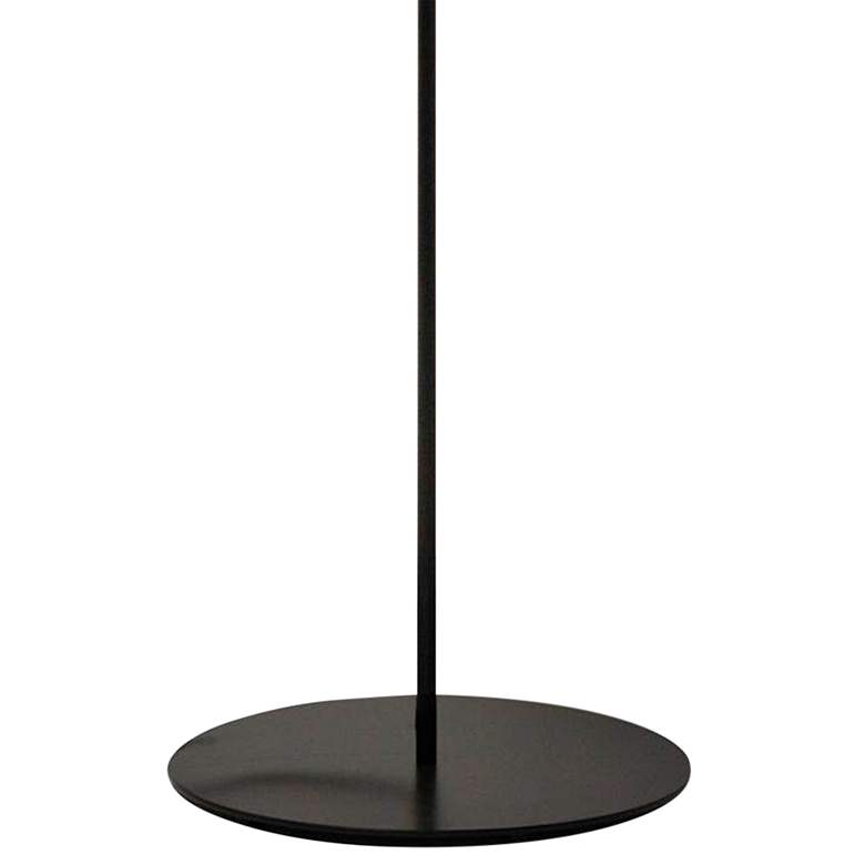 Maine Black Floor Lamp with Black Cone Shade