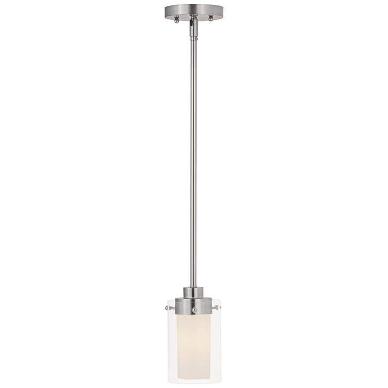 Manhattan 5" Wide Brushed Nickel Mini Pendant