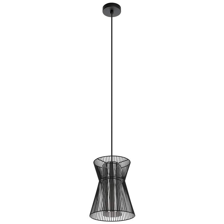 Maseta Structured Black Pendant