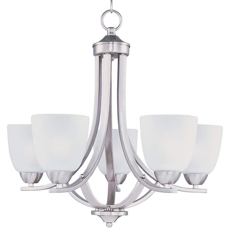 Maxim Axis 24" Wide Satin Nickel Chandelier