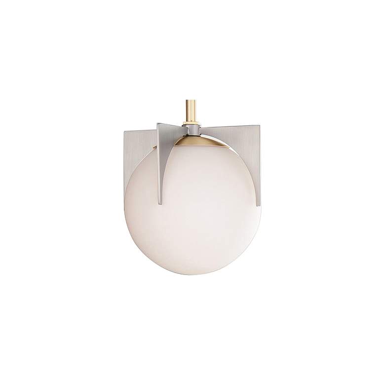 Maxim Finn 6 1/2" Wide Brass and Platinum Mini Pendant Light