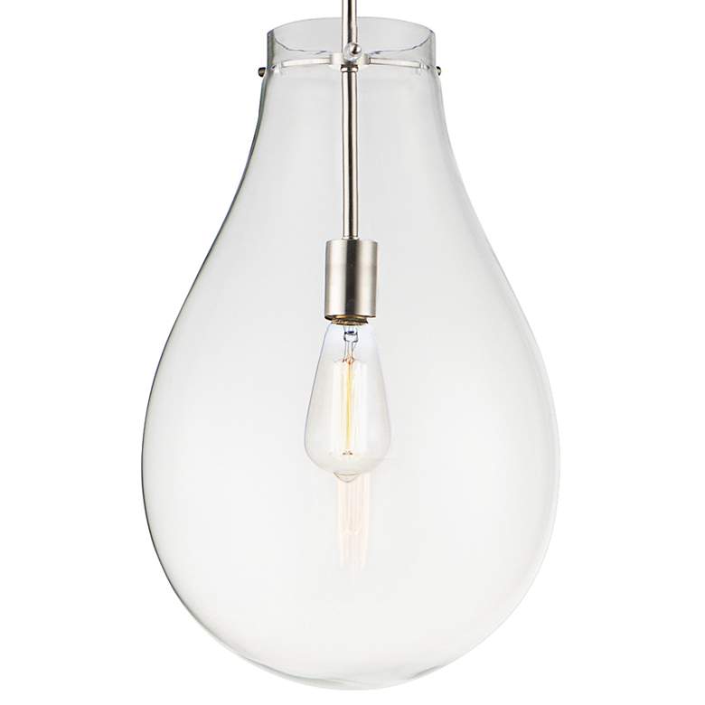 Maxim Gourd 11 3/4" Wide Satin Nickel Mini Pendant Light